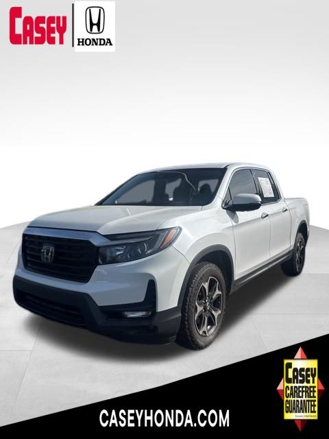 Platinum White Pearl 2023 Honda Ridgeline RTL-E AWD Pickup Truck All-Wheel Drive 9-Speed Automatic
