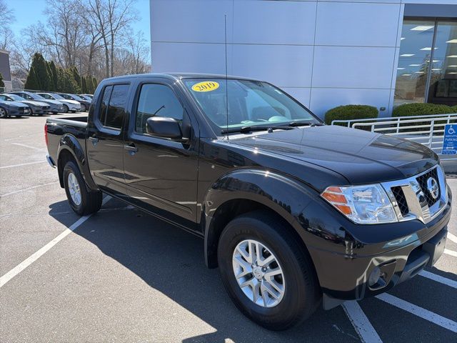 Gray (Magnetic Black Pearl) 2019 Nissan Frontier SV V6 Crew Cab 4WD Pickup Truck Four-Wheel Drive 5-Speed Automatic Overdrive