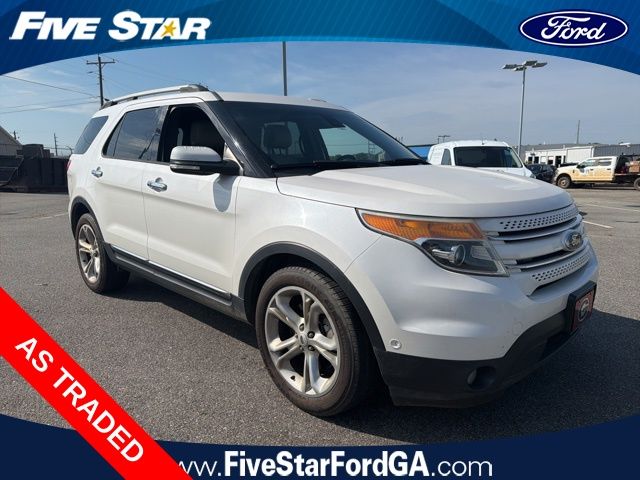 White Platinum Clearcoat Metallic 2014 Ford Explorer Limited SUV / Crossover Front-Wheel Drive 6-Speed Automatic