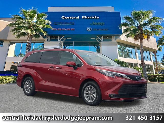 Pearl 2025 Toyota Sienna Minivan Front-Wheel Drive Continuously Variable Transmission