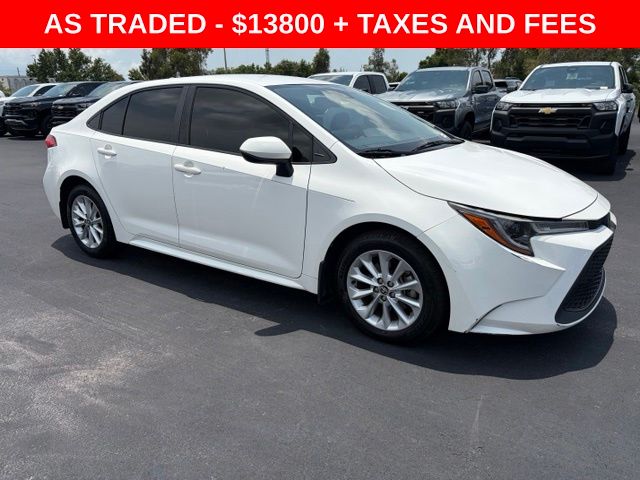 Super White 2021 Toyota Corolla Sedan Front-Wheel Drive Continuously Variable Transmission