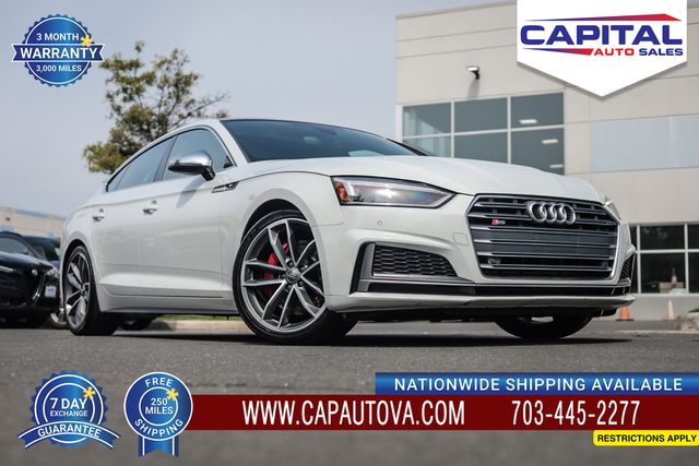 Glacier White 2018 Audi S5 Sportback Sedan All-Wheel Drive 8-Speed Automatic