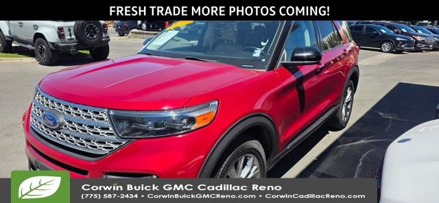 Red Metallic 2023 Ford Explorer SUV / Crossover All-Wheel Drive Automatic