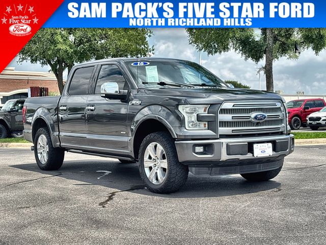 Gray (Magnetic) 2016 Ford F-150 Platinum SuperCrew Pickup Truck 4X2 6-Speed Automatic