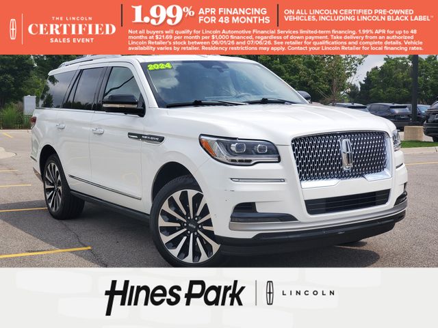White Metallic 2024 Lincoln Navigator SUV / Crossover Four-Wheel Drive Automatic