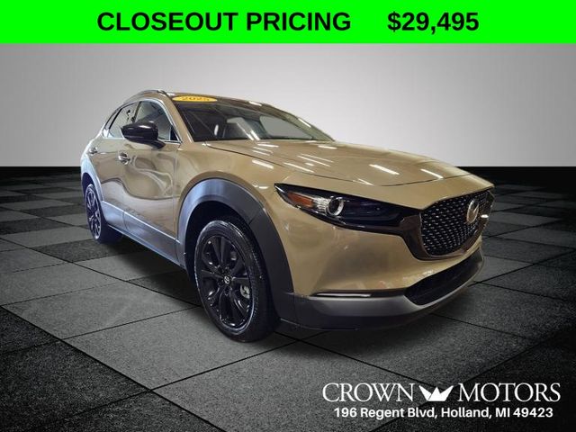 Sand Metallic 2025 Mazda CX-30 2.5 Carbon Turbo AWD SUV / Crossover All-Wheel Drive 6-Speed Automatic