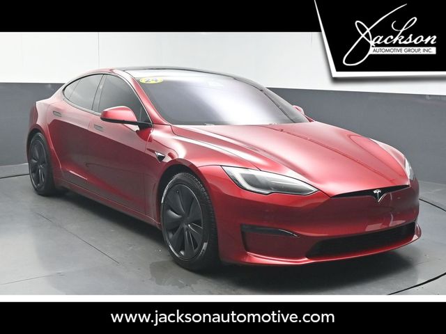 Ultra Red 2024 Tesla Model S AWD Sedan All-Wheel Drive 1-Speed Automatic