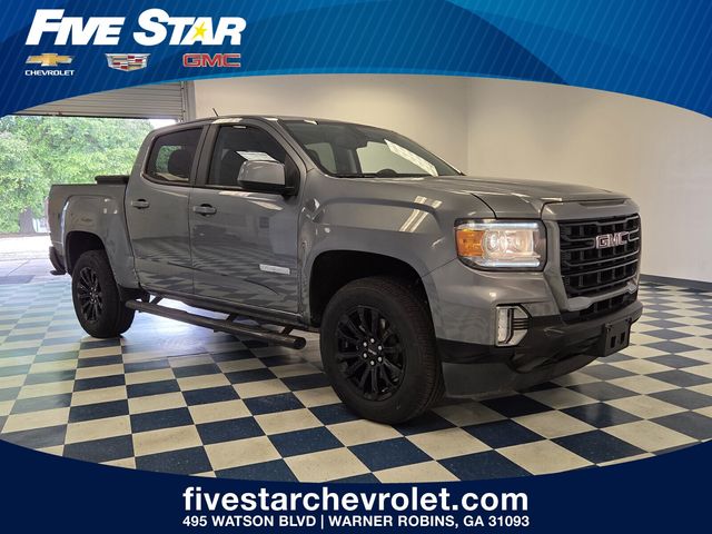 Gray (Steel Metallic) 2022 GMC Canyon Elevation Crew Cab RWD Pickup Truck 4X2 8-Speed Automatic