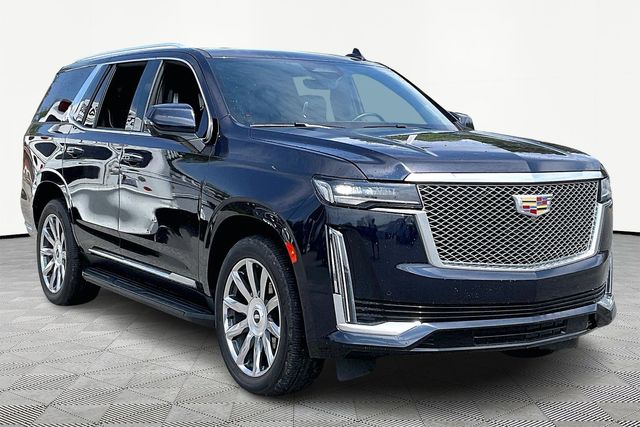 Dark Moon Blue Metallic 2021 Cadillac Escalade Premium Luxury Platinum RWD SUV / Crossover Rear-Wheel Drive