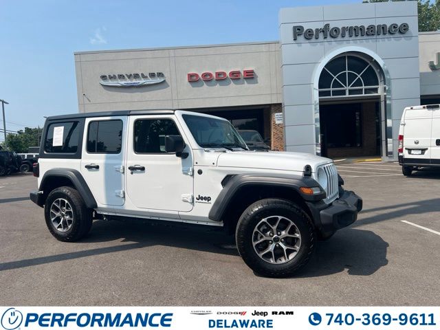 Bright White Clearcoat 2024 Jeep Wrangler SUV / Crossover Four-Wheel Drive 8-Speed Automatic