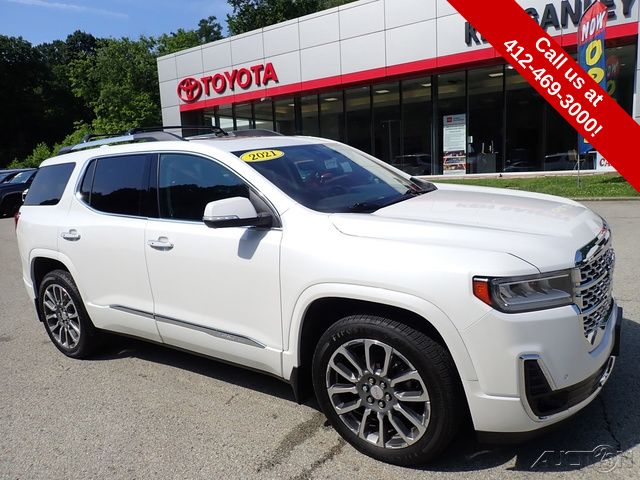 White Frost Tricoat 2021 GMC Acadia SUV / Crossover Four-Wheel Drive 9-Speed Automatic