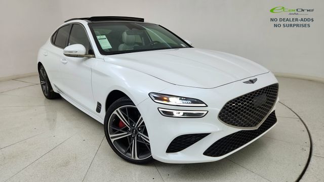 Uyuni White 2025 Genesis G70 3.3T Sport Advanced RWD Sedan Rear-Wheel Drive 8-Speed Automatic