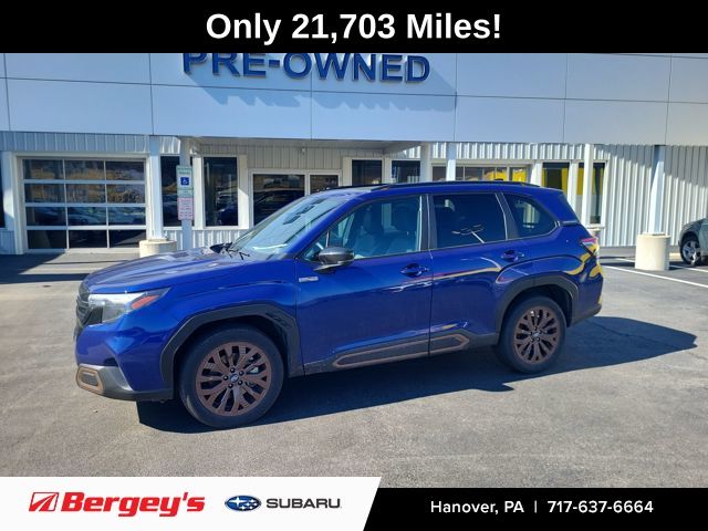 Sapphire Blue Pearl 2025 Subaru Forester Hybrid Sport AWD SUV / Crossover All-Wheel Drive Continuously Variable Transmission