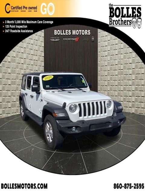 Bright White Clearcoat 2019 Jeep Wrangler SUV / Crossover Four-Wheel Drive 8-Speed Automatic