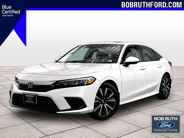 2023 Honda Civic EX White at Bob Ruth Ford