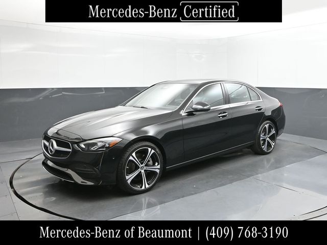 Black 2025 Mercedes-Benz C-Class Sedan Rear-Wheel Drive 9-Speed Automatic