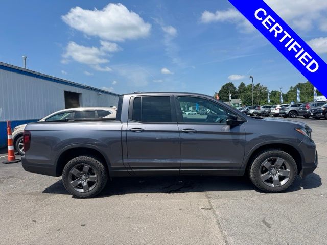 Gray (Modern Steel Metallic) 2024 Honda Ridgeline Pickup Truck All-Wheel Drive 9-Speed Automatic