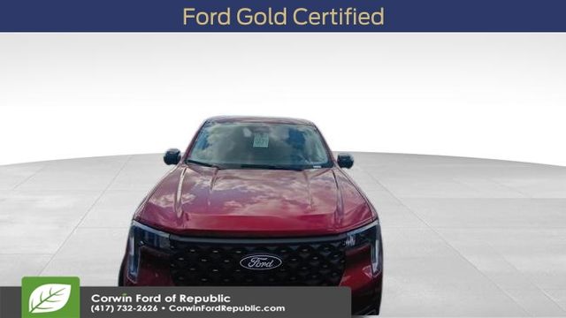 Ruby Red Metallic 2025 Ford Maverick Lariat SuperCrew AWD Pickup Truck All-Wheel Drive 8-Speed Automatic