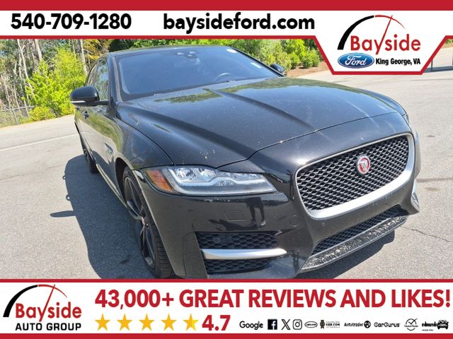 Santorini Black Metallic 2018 Jaguar XF 25t R-Sport AWD Sedan All-Wheel Drive 8-Speed Automatic