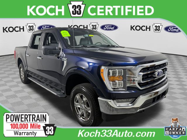 Blue Metallic 2023 Ford F-150 Pickup Truck Four-Wheel Drive Automatic
