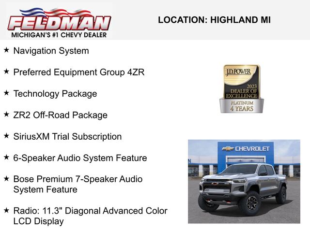 New 2025 Chevrolet Colorado For Sale in New Hudson, MI