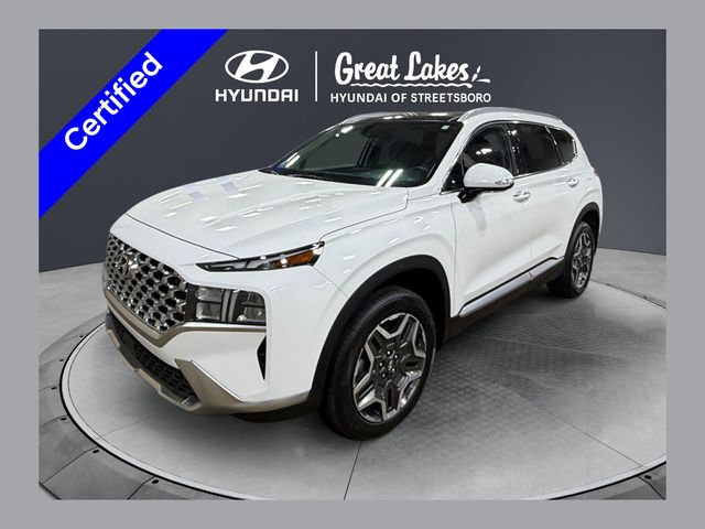 Quartz White 2021 Hyundai Santa Fe Hybrid SEL Premium AWD SUV / Crossover All-Wheel Drive 6-Speed Automatic