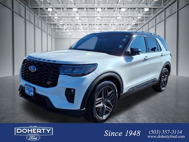White Metallic 2025 Ford Explorer ST AWD SUV / Crossover All-Wheel Drive Automatic