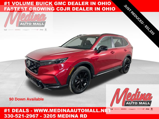 Radiant Red Metallic 2024 Honda CR-V Hybrid Sport-L AWD SUV / Crossover All-Wheel Drive Continuously Variable Transmission