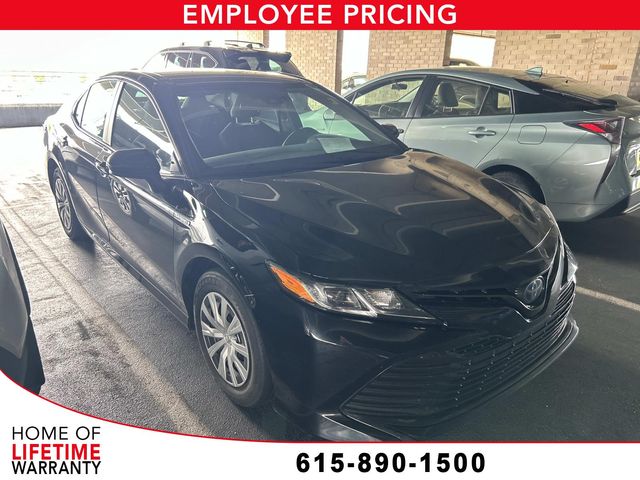 Midnight Black Metallic 2020 Toyota Camry Hybrid Sedan Front-Wheel Drive Continuously Variable Transmission