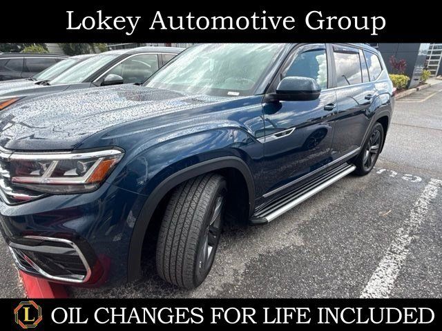 Tourmaline Blue Metallic 2021 Volkswagen Atlas SUV / Crossover Front-Wheel Drive 8-Speed Automatic