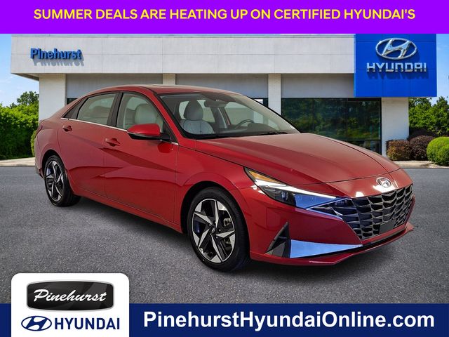 Red 2023 Hyundai Elantra Sedan Front-Wheel Drive Continuously Variable Transmission