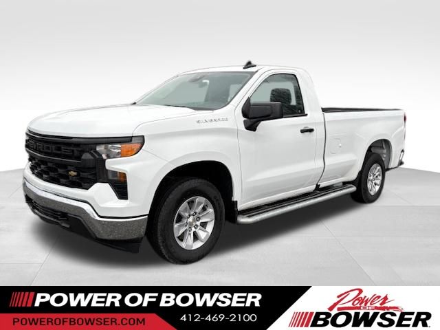 Summit White 2025 Chevrolet Silverado 1500 Pickup Truck 4X2 Automatic