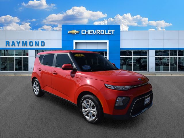 Inferno Red 2021 Kia Soul LX FWD SUV / Crossover Front-Wheel Drive Continuously Variable Transmission