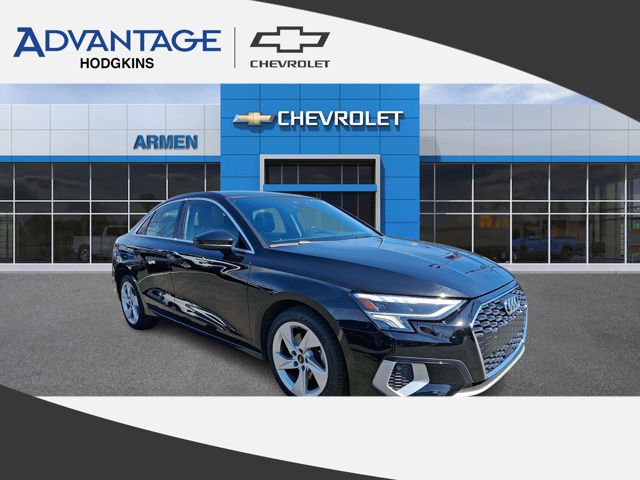 Black 2023 Audi A3 Sedan Front-Wheel Drive Automatic
