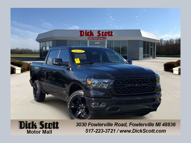 Diamond Black Crystal Pearlcoat 2023 RAM 1500 Pickup Truck Four-Wheel Drive 8-Speed Automatic