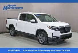 Platinum White Pearl 2023 Honda Ridgeline RTL-E AWD Pickup Truck All-Wheel Drive 9-Speed Automatic