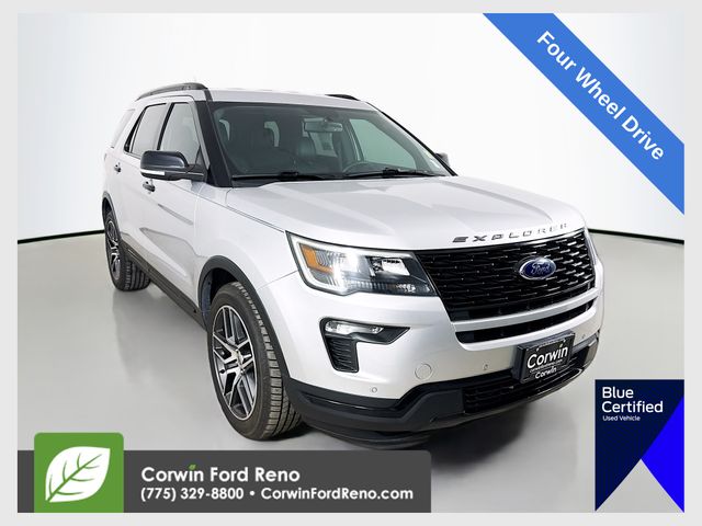 Ingot Silver Metallic 2018 Ford Explorer Sport AWD SUV / Crossover All-Wheel Drive 6-Speed Automatic