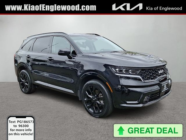 Ebony Black 2023 Kia Sorento SX AWD SUV / Crossover All-Wheel Drive 8-Speed Dual Clutch