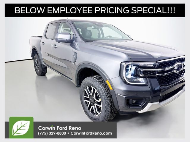 Carbonized Gray Metallic 2026 Ford Ranger Lariat SuperCrew 4WD Pickup Truck Four-Wheel Drive Automatic