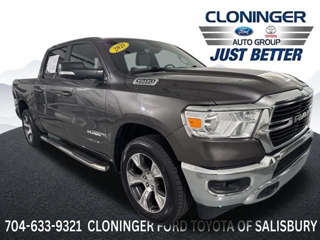 Crystal Metallic 2021 RAM 1500 Pickup Truck Four-Wheel Drive 8-Speed Automatic