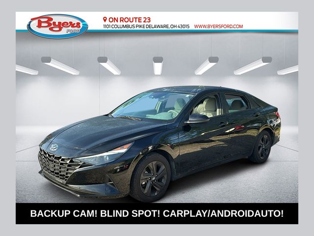 Phantom Black 2021 Hyundai Elantra Sedan Front-Wheel Drive Continuously Variable Transmission