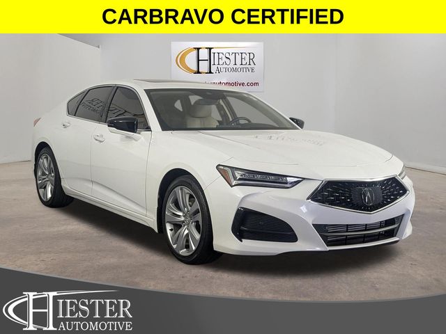 Platinum White Pearl 2023 Acura TLX Sedan Front-Wheel Drive Automatic