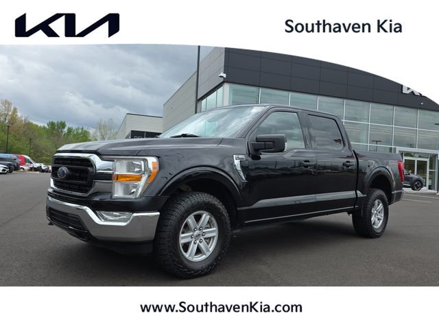 Black Metallic 2021 Ford F-150 XLT SuperCrew 4WD Pickup Truck Four-Wheel Drive Automatic