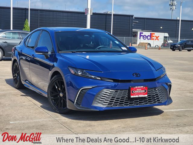 Blue 2025 Toyota Camry Sedan Front-Wheel Drive Continuously Variable Transmission