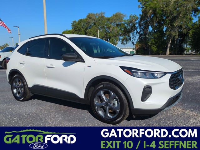 Star White Metallic TC 2025 Ford Escape Hybrid ST-Line FWD SUV / Crossover Front-Wheel Drive Continuously Variable Transmission