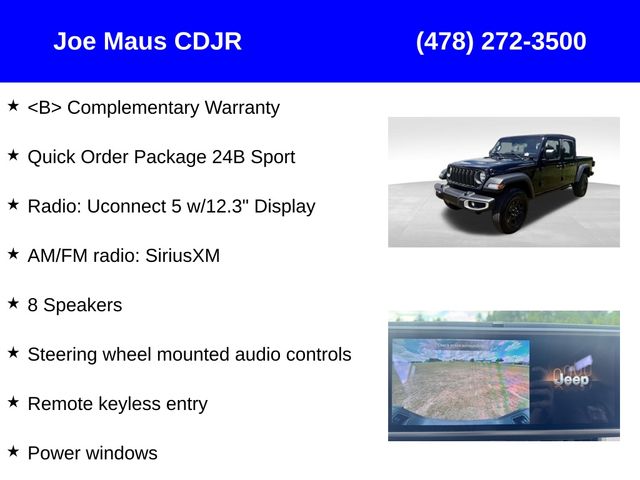 new 2025 Jeep Gladiator car, priced at $33,237