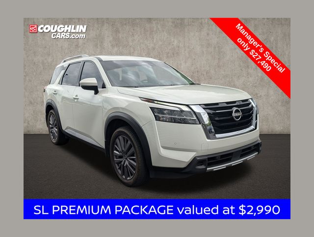 Pearl White Tricoat 2023 Nissan Pathfinder SUV / Crossover All-Wheel Drive 9-Speed Automatic