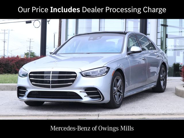 Cirrus Silver Metallic 2024 Mercedes-Benz S-Class Sedan All-Wheel Drive 9-Speed Automatic