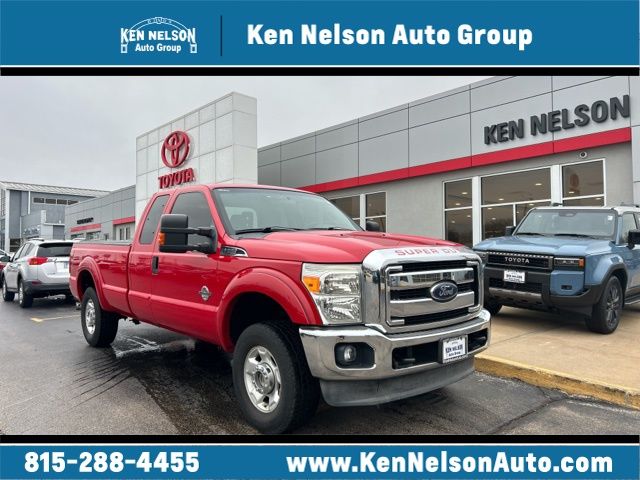 Vermillion Red 2012 Ford F-250 Super Duty XLT SuperCab 4WD Pickup Truck Four-Wheel Drive 6-Speed Automatic Overdrive