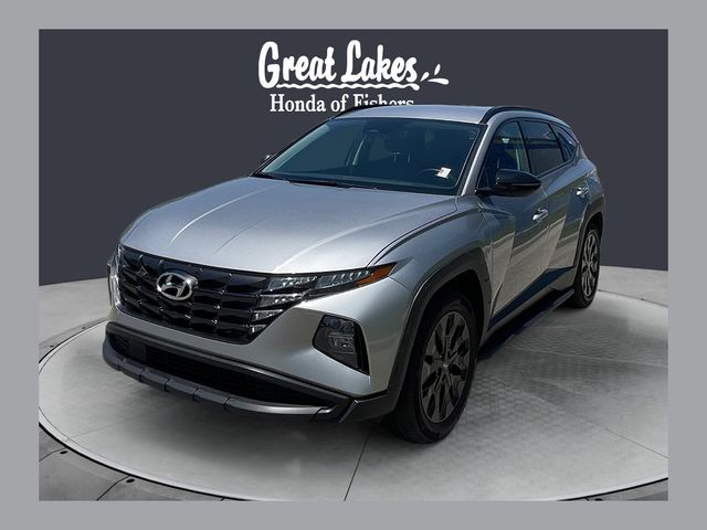 Shimmering Silver 2023 Hyundai Tucson SUV / Crossover All-Wheel Drive 8-Speed Automatic